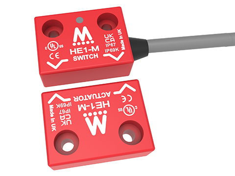 Miniature, coded, magnetic safety switch
