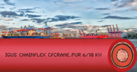 Igus medium voltage cable for long-travel crane installations