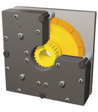 Compact multi-circuit brake
