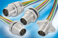 Binder introduces panel mount version of 12-pole M12 connectors