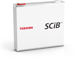 Toshiba rechargeable Lithium-ion battery cell that delivers high energy and high power