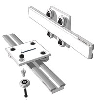 Using Vee bearings and T-rails