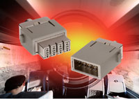 Gigabit connector module supports Ethernet transfer rates in rail applications