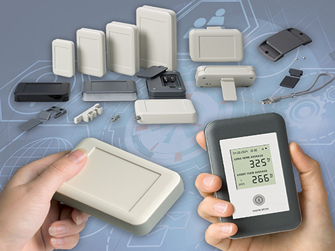 Extra space and accessories for wide-format handheld enclosures