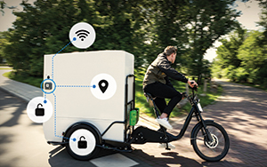 Locking solution transforms cargo bike into smart carrier