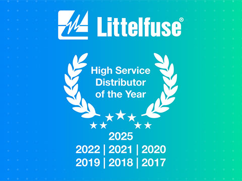 Mouser Receives 2025 Global High Service Distributor of the Year Award from Littelfuse for exceptional performance