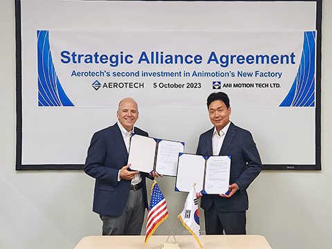 Aerotech increases influence in East Asia through joint venture with ANI Motion Tech