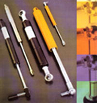 Gas springs and oil dampers