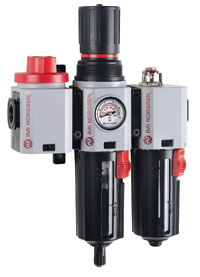 Smaller, lighter air preparation units