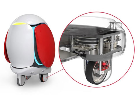 NSK develops Active Caster for service robot applications