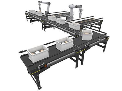 Plug-and-play conveyor platform for automated production environments