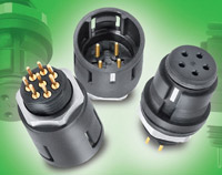 Popular IP67 snap-in connector now with dip-solder contacts
