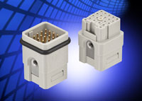 High-density rectangular connector for harsh environments