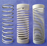 Machined springs and wire springs compared