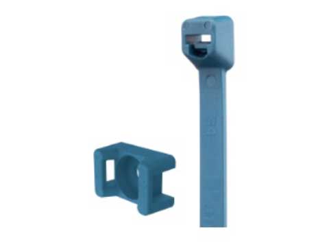 Antimicrobial and metal-detectable cable ties and mounts