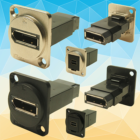 DisplayPort increases Cliff Electronics FeedThrough connecter range