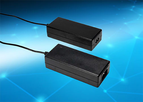 Compact AC-DC power adapters suit medical and industrial applications