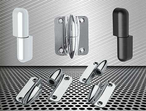 FDB bullet style lift-off hinges for cabinets and panels