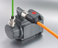 Easy and sealed servo motor connections