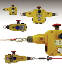 Patented mechanism for safety grab wire switches