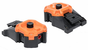 Industrial footswitch with pressure activated override and manual release offers increased safety