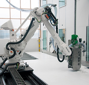 Architectural products safely 3D printed with Igus energy chain system