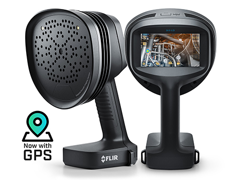 Acoustic imaging cameras now with integrated GPS for precise, location-based inspections