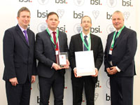 M Barnwell Services collect ISO 14001 certificate