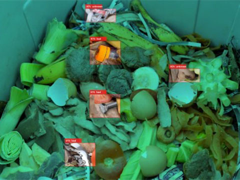 Vision system key for smart waste management system