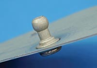 High strength pivot point for sheet metal parts