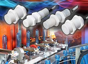 New CA18 and CA30 Capacitive IO-Link sensors in AISI316L stainless steel or PTFE housings