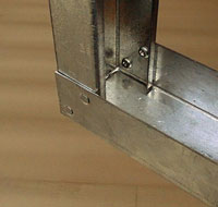 Self pierce riveting for steel frame construction