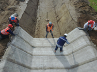 Concrete on a roll