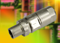 Slimline M12 connector for gigabit Ethernet applications