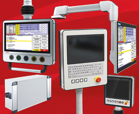 New options for HMI enclosures and suspension arms