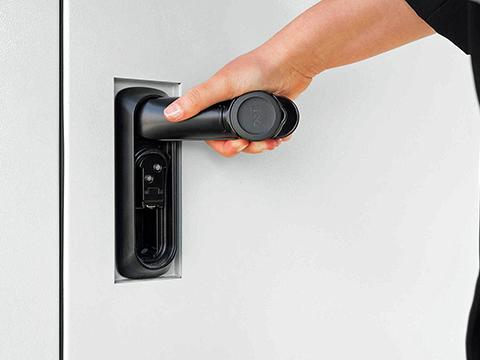 Swinghandle addresses remote installation secure access