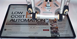 DIY automation with low cost robotic touchscreen test